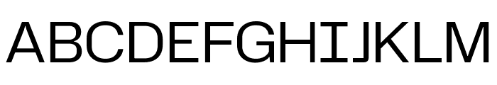 Hubot Sans Regular Font UPPERCASE
