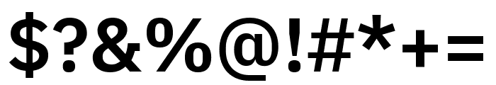 IBM Plex Sans Arabic 600 Font OTHER CHARS