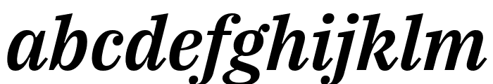 IBM Plex Serif 600italic Font LOWERCASE