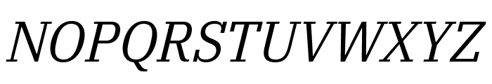 IBM Plex Serif italic Font UPPERCASE