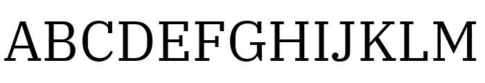 IBM Plex Serif regular Font UPPERCASE