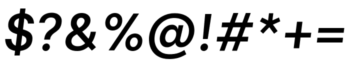 Inclusive Sans 500italic Font OTHER CHARS