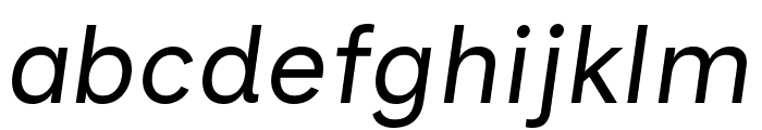 Inclusive Sans Italic Font LOWERCASE