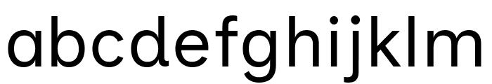 Inclusive Sans Regular Font LOWERCASE