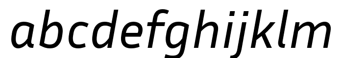 Inria Sans Italic Font LOWERCASE
