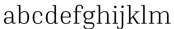 Inria Serif 300 Font LOWERCASE