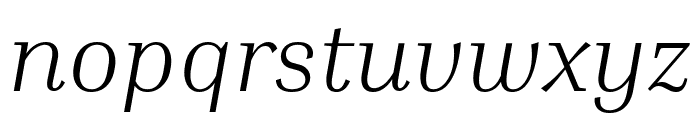 Inria Serif 300italic Font LOWERCASE