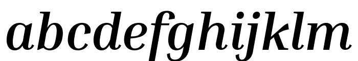 Inria Serif 700italic Font LOWERCASE