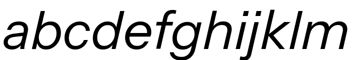 Instrument Sans Italic Font LOWERCASE