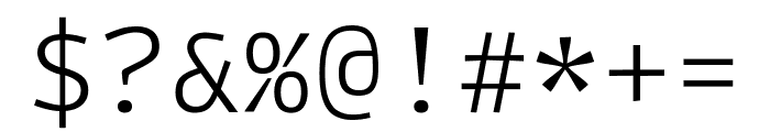 Intel One Mono 300 Font OTHER CHARS