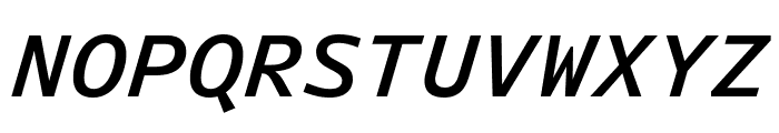 Intel One Mono 600italic Font UPPERCASE