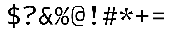 Intel One Mono Regular Font OTHER CHARS