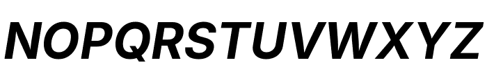 Inter 700italic Font UPPERCASE