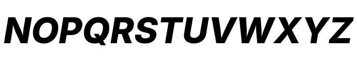 Inter 800italic Font UPPERCASE