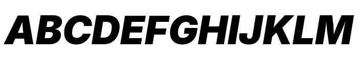 Inter 900italic Font UPPERCASE