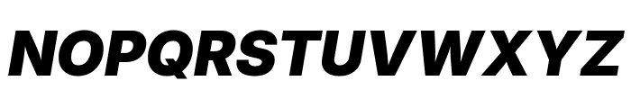 Inter 900italic Font UPPERCASE