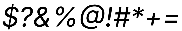 Inter Italic Font OTHER CHARS