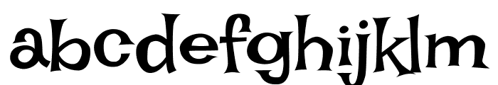 Irish Grover regular Font LOWERCASE