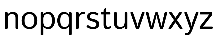 Istok Web regular Font LOWERCASE