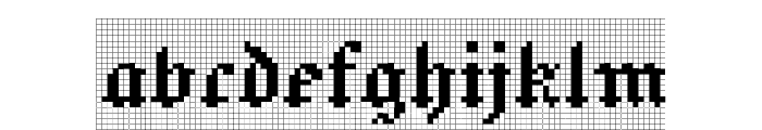 Jacquard 12 Charted Regular Font LOWERCASE