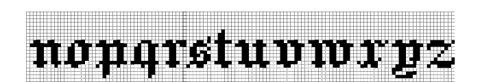 Jacquard 12 Charted Regular Font LOWERCASE