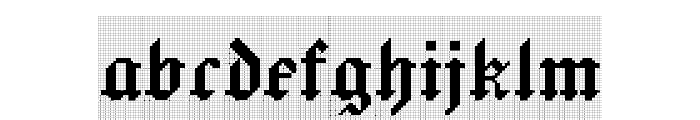 Jacquard 24 Charted Regular Font LOWERCASE