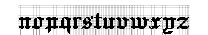 Jacquard 24 Charted Regular Font LOWERCASE