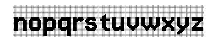 Jersey 15 Charted Regular Font LOWERCASE