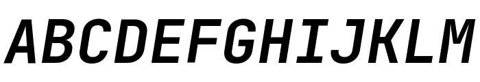 JetBrains Mono 700italic Font UPPERCASE