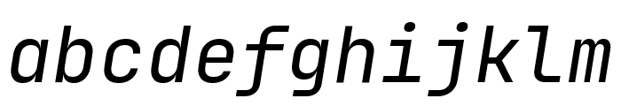 JetBrains Mono Italic Font LOWERCASE