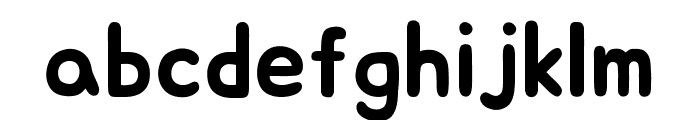 Jua regular Font LOWERCASE