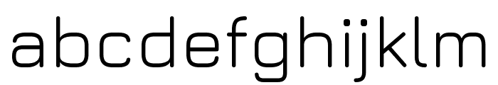 Jura regular Font LOWERCASE