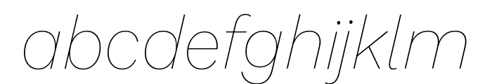 Kantumruy Pro 100italic Font LOWERCASE