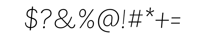 Karla 200italic Font OTHER CHARS