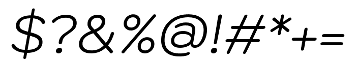 Kodchasan 300italic Font OTHER CHARS