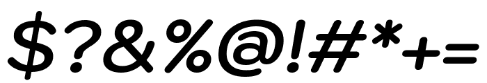 Kodchasan 600italic Font OTHER CHARS