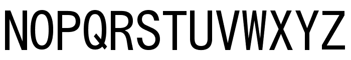 Kosugi regular Font UPPERCASE