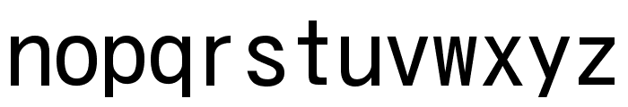 Kosugi regular Font LOWERCASE