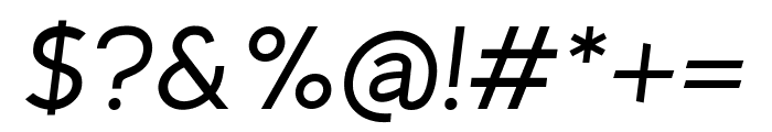 Kulim Park Italic Font OTHER CHARS
