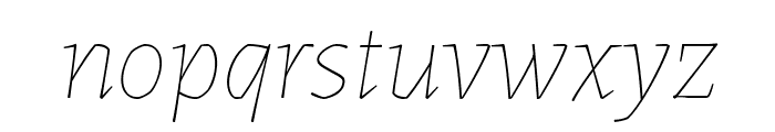 Labrada 100italic Font LOWERCASE