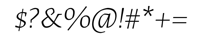 Labrada 300italic Font OTHER CHARS