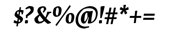 Labrada 700italic Font OTHER CHARS