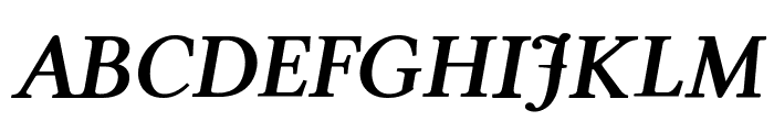 Libertinus Serif 600italic Font UPPERCASE