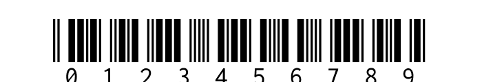 Libre Barcode 39 Text regular Font OTHER CHARS