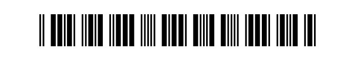 Libre Barcode 39 regular Font OTHER CHARS