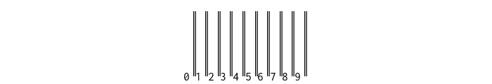 Libre Barcode EAN13 Text Regular Font OTHER CHARS