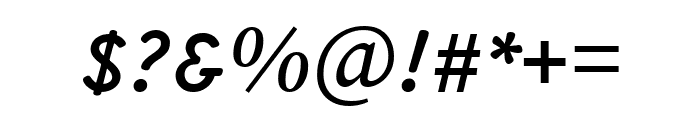 Lisu Bosa 500italic Font OTHER CHARS