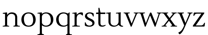 Lustria regular Font LOWERCASE