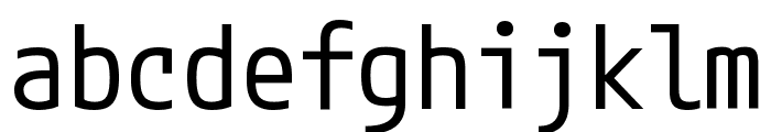 M PLUS 1 Code Regular Font LOWERCASE