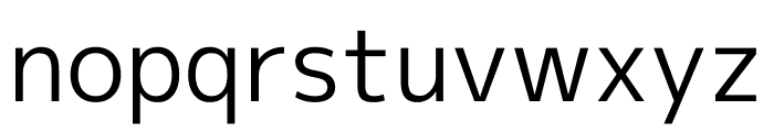 M PLUS 1p regular Font LOWERCASE